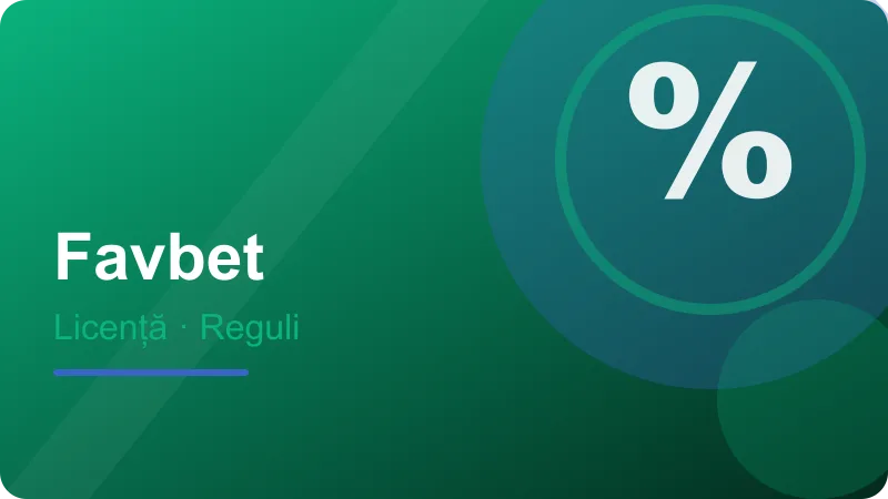 Favbet – Operatorul și licența Favbet Casino Romania Operatorul și licența Favbet Casino Romania – ilustrație pentru secțiunea Favbet